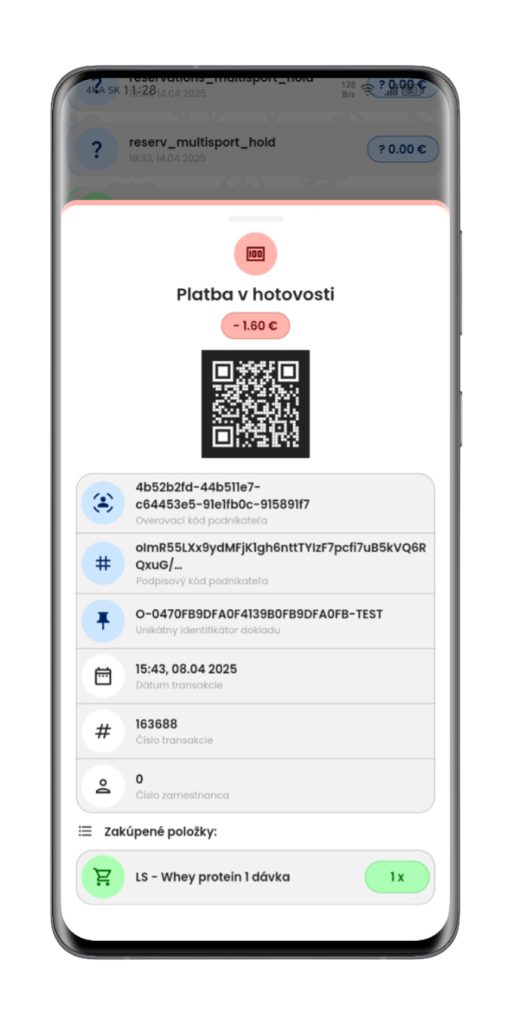 Mobilná aplikácia pre fitness centrum - OnGym ukážka rozhrania